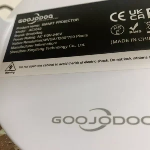 Máy chiếu Mini di động GOOJODOQ Android 11 Xoay miễn phí 270 ° Bluetooth 5.0 Màn hình lớn