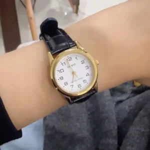 Đồng Hồ Casio Nữ Series LTP-V001 Sang Trọng Mặt Kính Khoáng Tròn 25mm Dây Da/ Kim Loại Không Gỉ Kháng Nước Chính Hãng