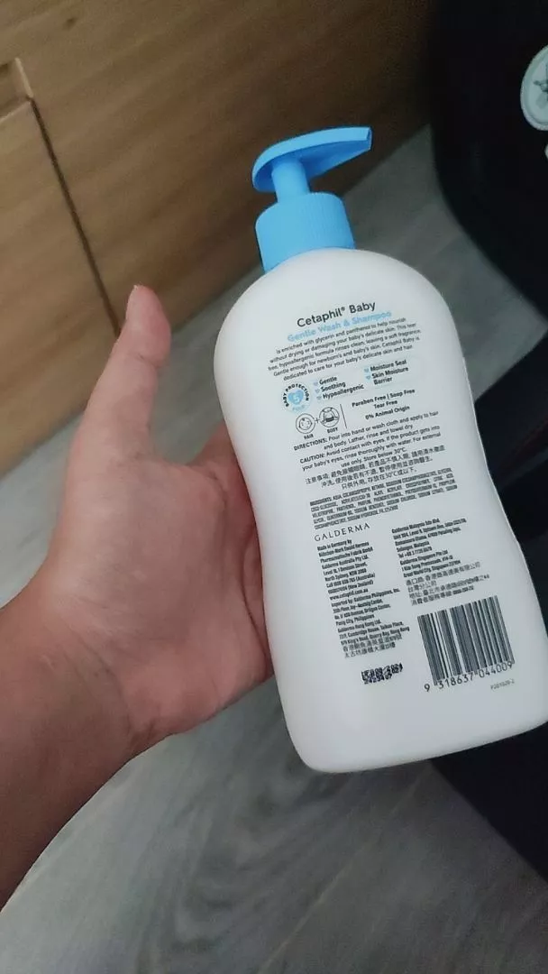 Sữa Tắm Và Gội Trẻ Em Cetaphil Baby Gentle Dịu Nhẹ Cho Làn Da Em Bé 400ml