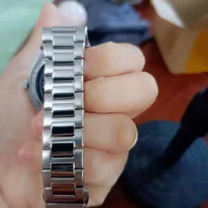 Đồng Hồ Nam Poedagar chính hãng dây đeo đúc bằng thép không gỉ có lịch, kim dạ quang, có chống nước