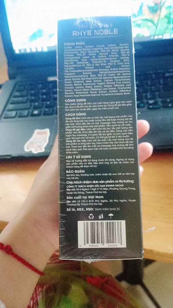 Sữa tắm gội nam 3in1 Rhys Man hương nước hoa Rhys Noble 350ml