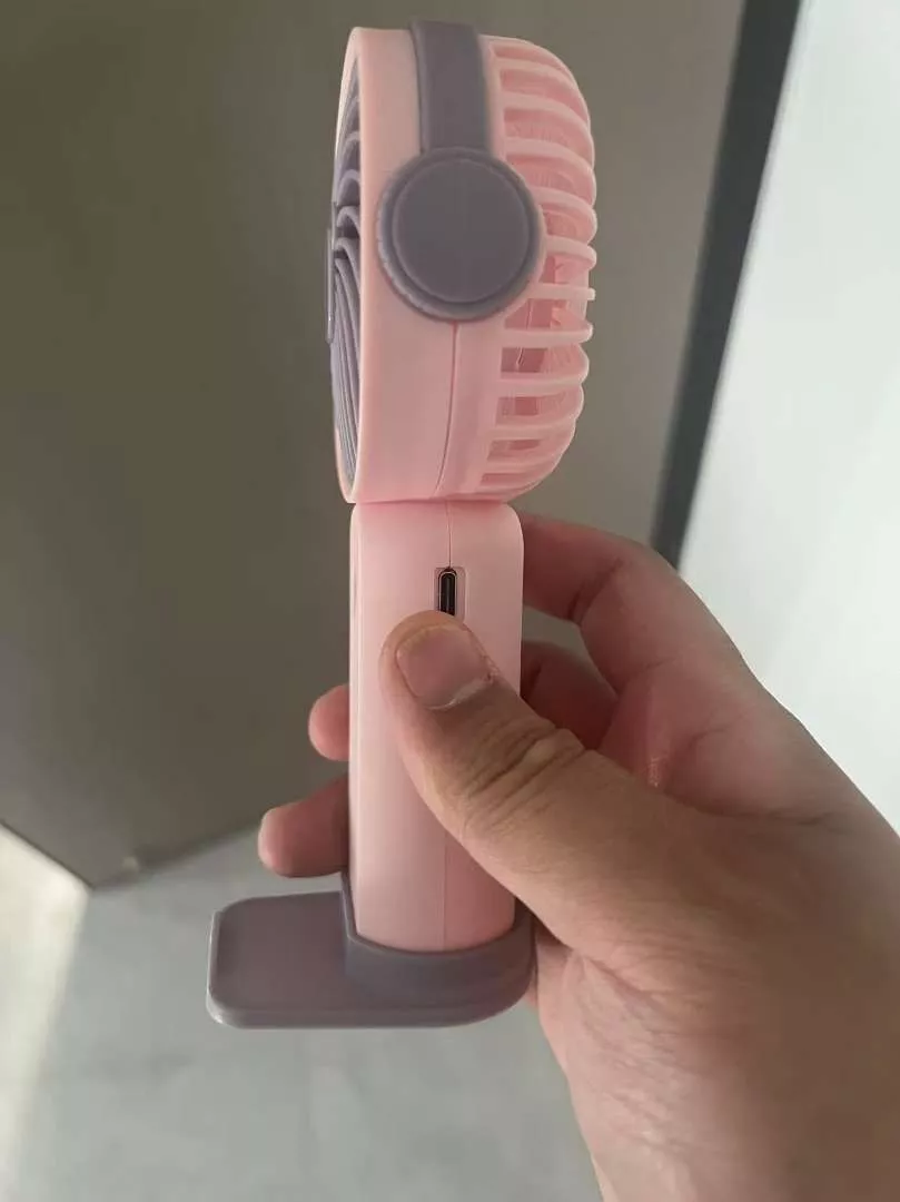 Quạt Cầm Tay Tích Điện Dung Lượng Pin Khủng 3000 MAh, Quạt Mini 3 Tốc Độ Gió