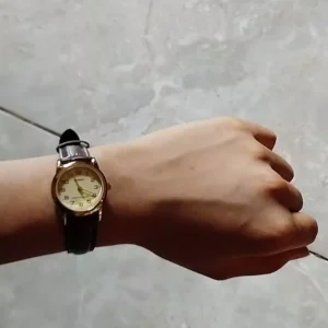 Đồng hồ nữ dây da Casio chính hãng Anh Khuê LTP-V001GL-9BUDF