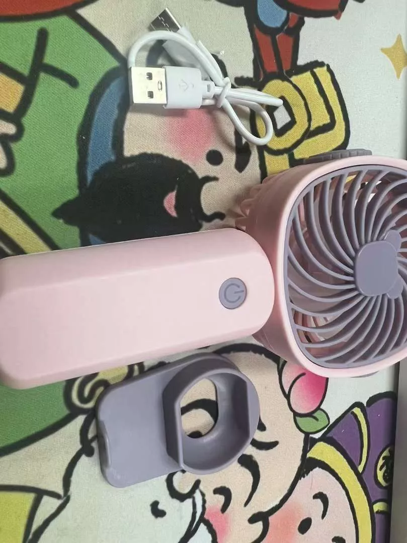 Quạt Cầm Tay Tích Điện Dung Lượng Pin Khủng 3000 MAh, Quạt Mini 3 Tốc Độ Gió