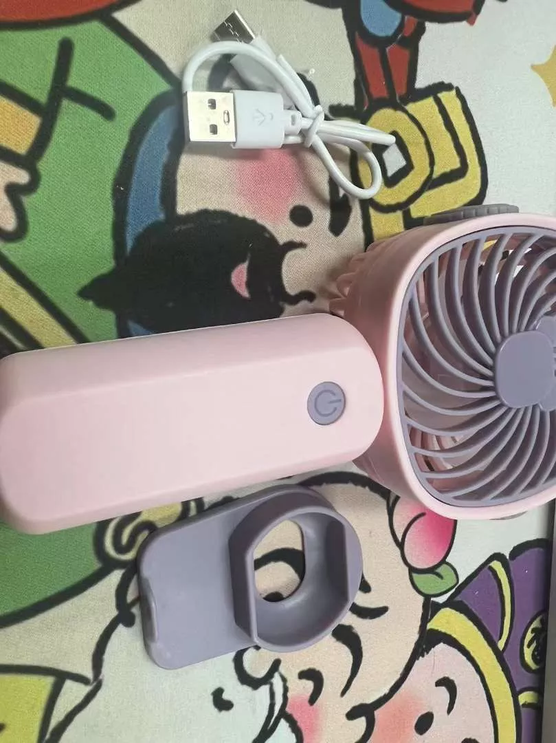 Quạt Cầm Tay Tích Điện Dung Lượng Pin Khủng 3000 MAh, Quạt Mini 3 Tốc Độ Gió