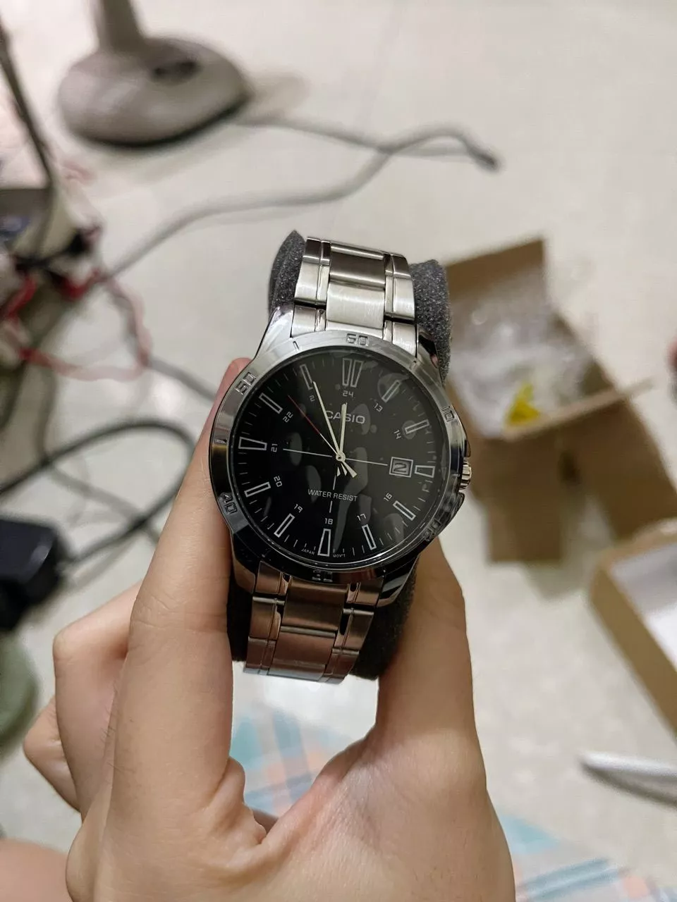 Đồng hồ nam dây kim loại Casio chính hãng Anh Khuê MTP-V004D-1CUDF