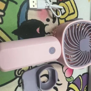 Quạt Cầm Tay Tích Điện Dung Lượng Pin Khủng 3000 MAh, Quạt Mini 3 Tốc Độ Gió