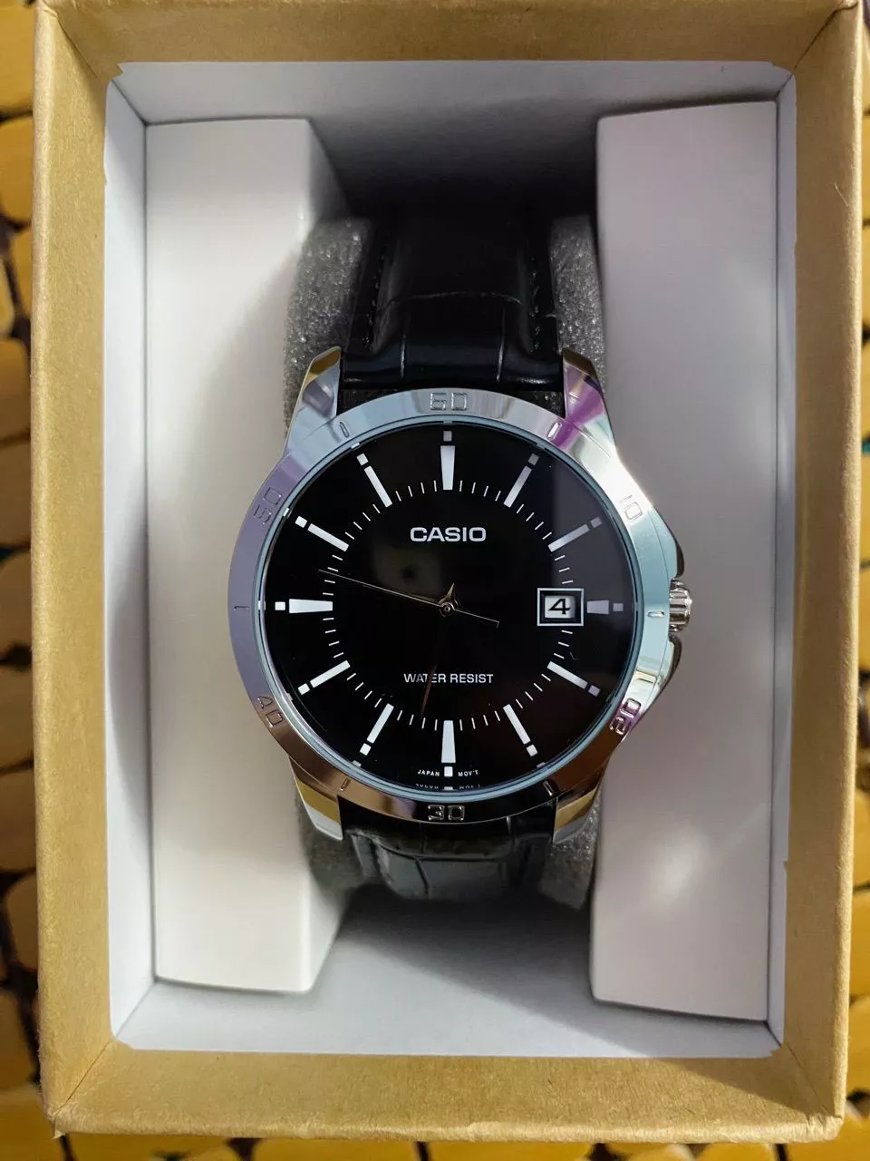 Đồng hồ nam dây da Casio chính hãng Anh Khuê MTP-V004L-1AUDF
