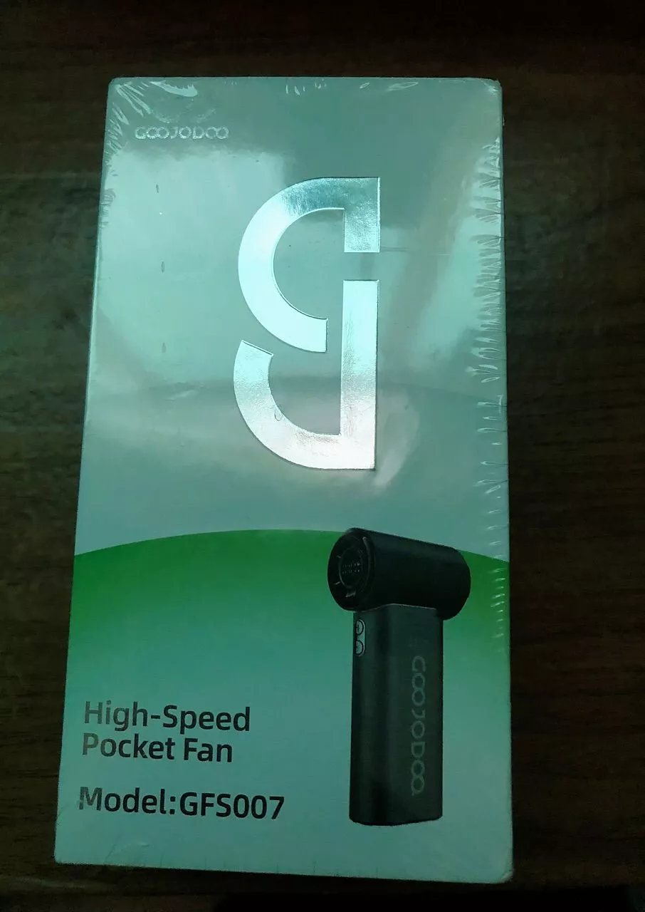 【Tặng quà】Quạt để bàn tốc độ cao GOOJODOQ GFS007 10x Màn hình LED Công suất gió cải tiến và dây đeo di động Pin 3600mAh bền bỉ