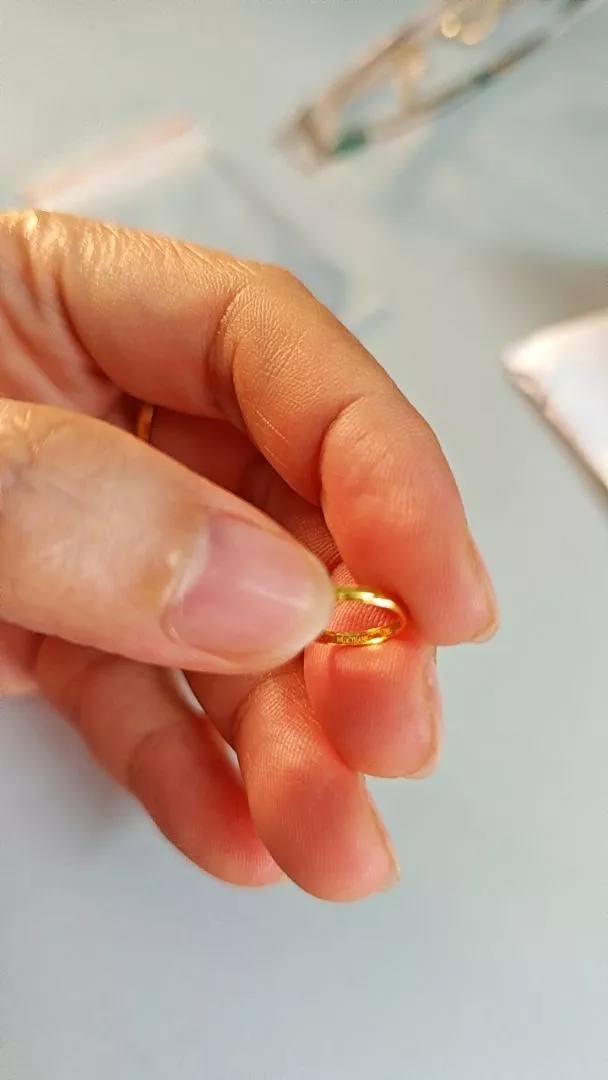 Nhẫn Tiết Kiệm Vàng 24k 0.1 Chỉ Huy Thanh Jewelry (KÈM TÚI GẤM)