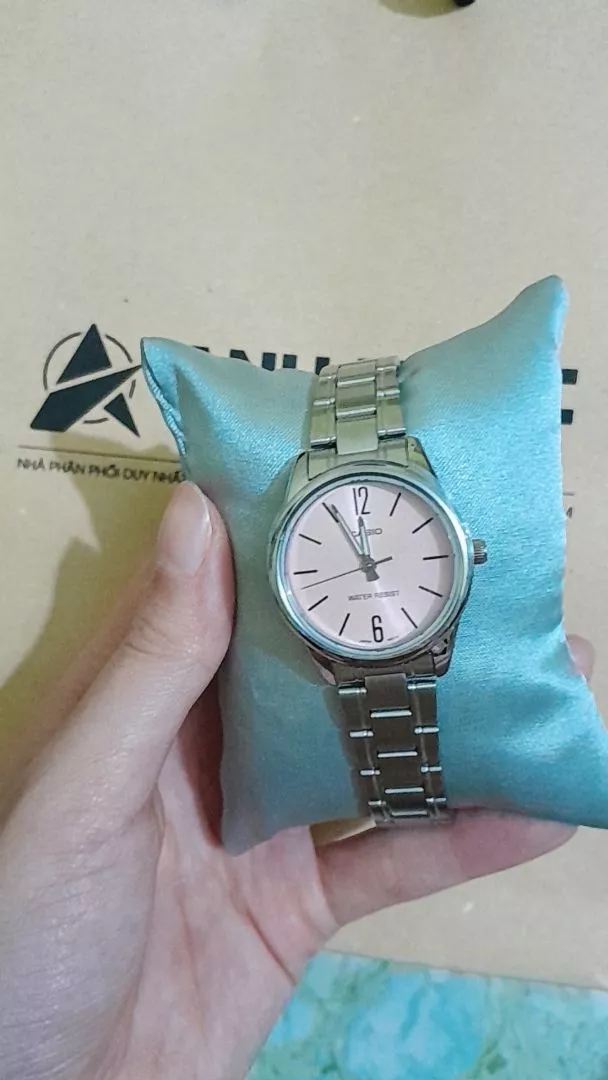 Đồng hồ nữ dây thép không ghỉ Casio LTP-V005D-4BUDF chính hãng