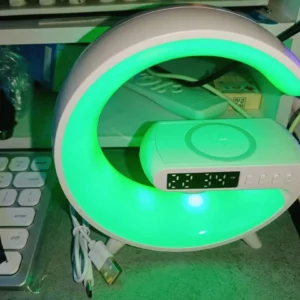 [Cực Hot] Loa Bluetooth Chữ G Đa Năng, Đèn Led RGB Nháy Theo Nhạc, Đồng Hồ Báo Thức Trang Trí