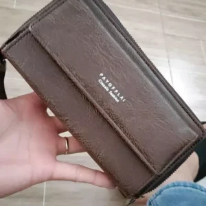 Nam Vintage Tinh Tế Dài Ví Da PU Dung Tích Lớn Đa Năng Gấp Đồng Xu Đựng Thẻ Đa Năng Ví Đa Năng