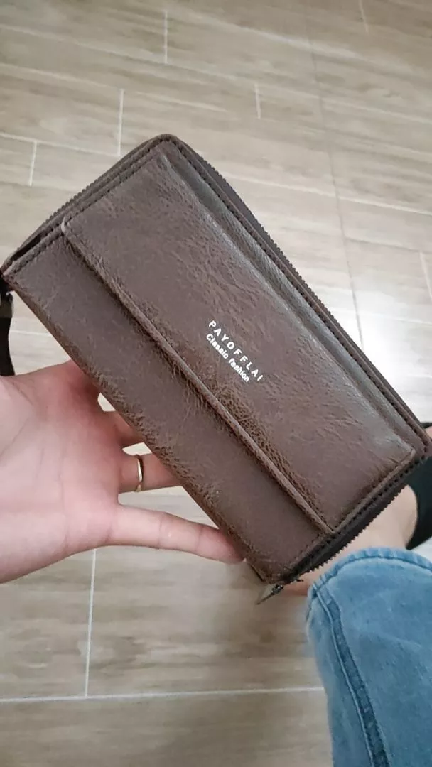 Nam Vintage Tinh Tế Dài Ví Da PU Dung Tích Lớn Đa Năng Gấp Đồng Xu Đựng Thẻ Đa Năng Ví Đa Năng