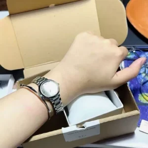 Đồng Hồ Nữ SCOTTIE Mặt Tròn, Dây Thép Chống Gỉ Sét, Đồng Hồ Kháng Nước Tốt
