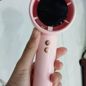 Quạt cầm tay N68 mini 5000mAh di động có thể sạc gió mạnh 100 tốc độ turbo phản lực màn hình hiển thị pin tặng dây đeo