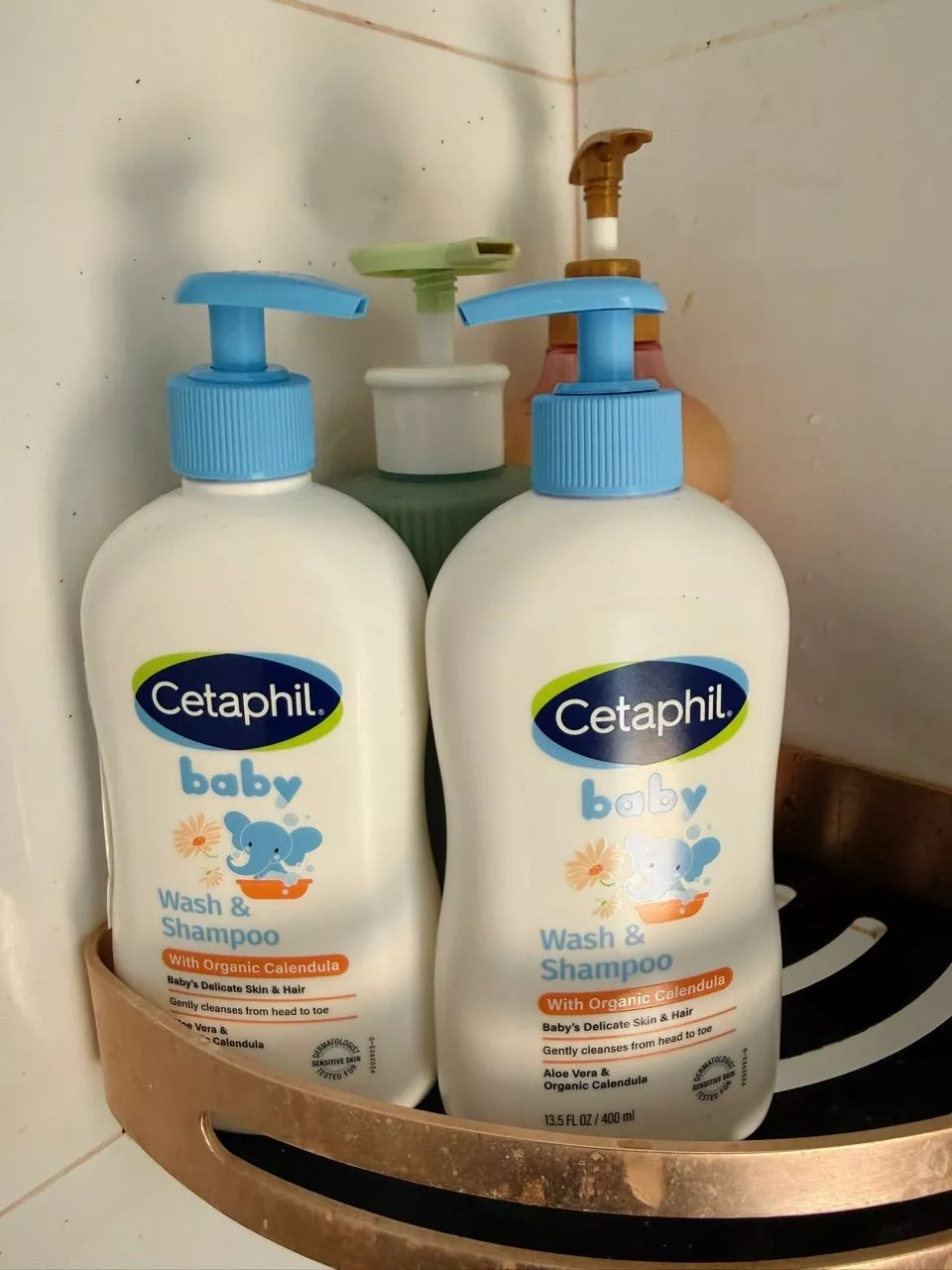 Combo 2 Sữa tắm gội cho bé Cetaphil Baby Wash & Shampoo with Organic Calendula 400ML/Chai