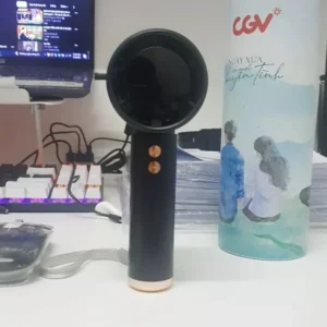 Quạt Cầm Tay Mini Sạc Pin, Cấp Độ Gió Mạnh Dung Lượng Pin 5000mAh Màn Hình Led Hiển Thị