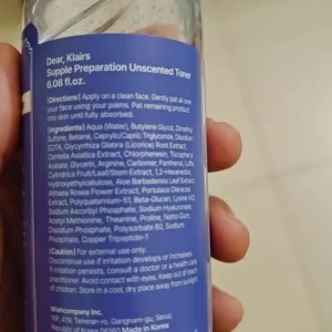 Nước hoa hồng Dear, Klairs Supple Preparation Unscented Toner