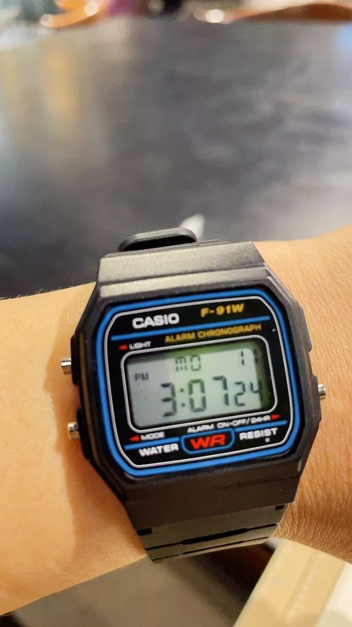 Đồng Hồ Nam Casio F-91W1 .a., Chống Nước Tuyệt Đối, Chất Liệu Siêu Bền, Pin Lâu 7 Năm