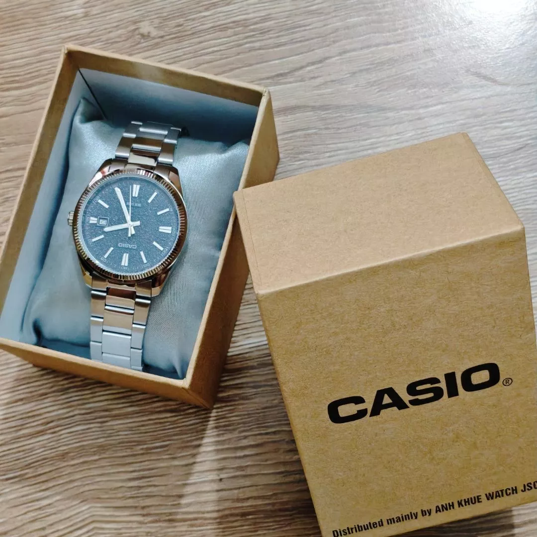 Đồng hồ Nam Dây kim loại Casio chính hãng Anh Khuê MTP-1302DA (Mặt số nhám)