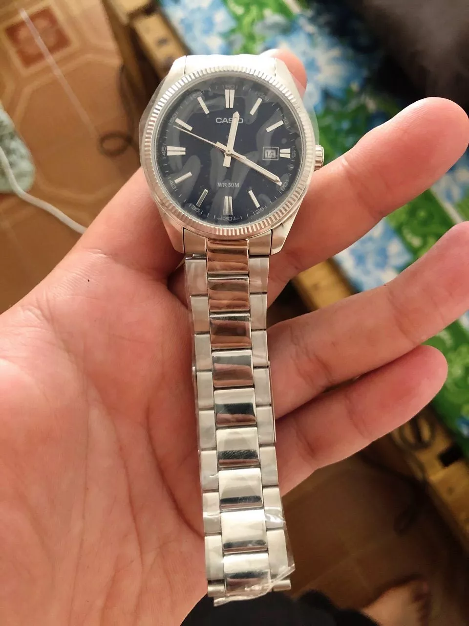 Đồng hồ Nam Dây kim loại Casio chính hãng Anh Khuê MTP-1302DA (Mặt số nhám)