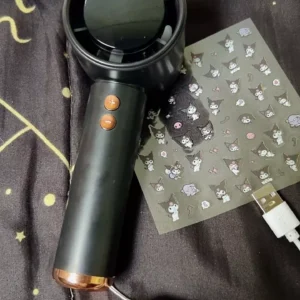 Quạt cầm tay N68 100 cấp độ gió, Quạt tích điện mini pin cao 5 000 mah hiển thị led, tuabin gió mạnh, dùng lâu