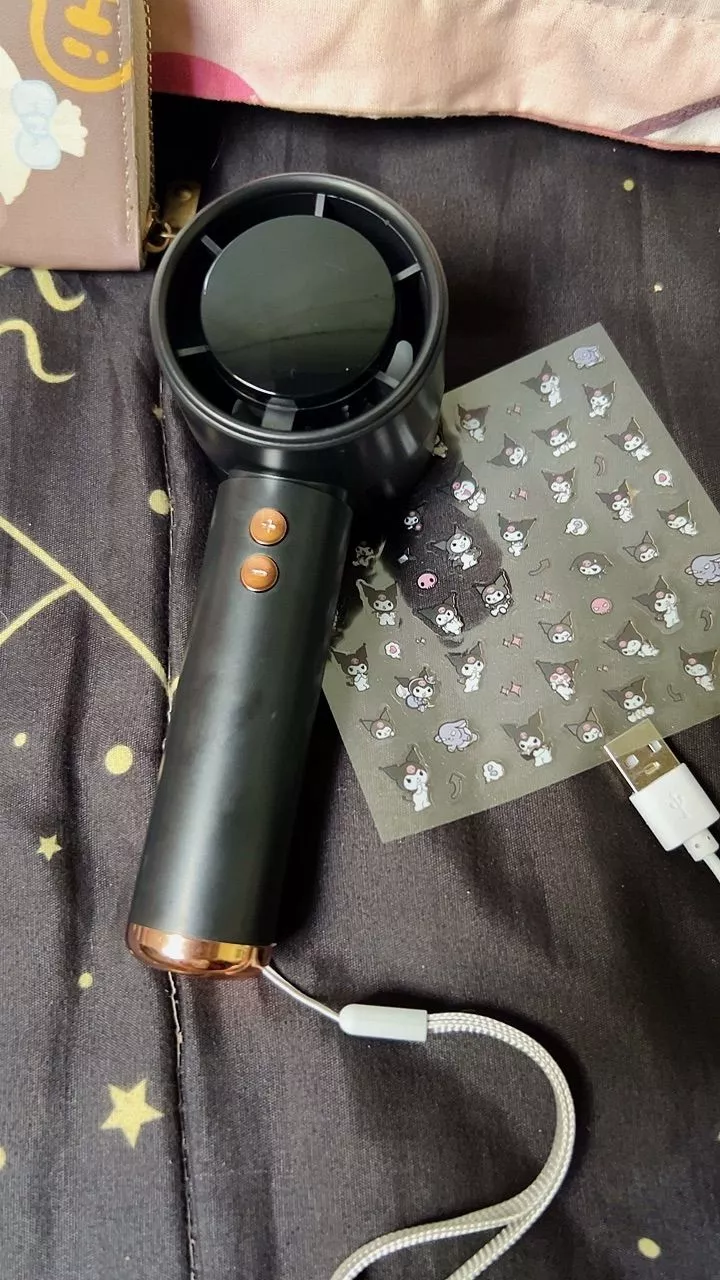 Quạt cầm tay N68 100 cấp độ gió, Quạt tích điện mini pin cao 5 000 mah hiển thị led, tuabin gió mạnh, dùng lâu