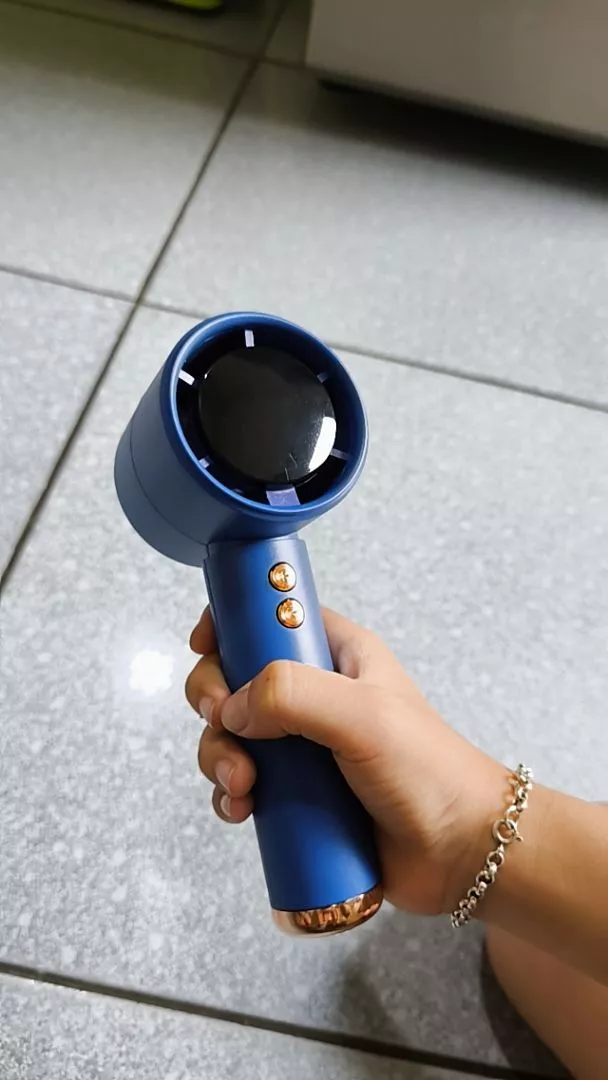Quạt Cầm Tay Mini Sạc Pin, Cấp Độ Gió Mạnh Dung Lượng Pin 5000mAh Màn Hình Led Hiển Thị