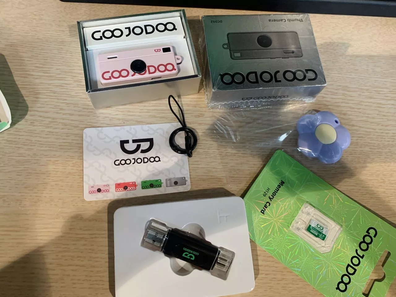 Goojodoq Camera Móc Khóa Ngón Tay - Máy Ảnh Mini 720P, CCD Retro, Quà Tặng Học Sinh Độc Đáo