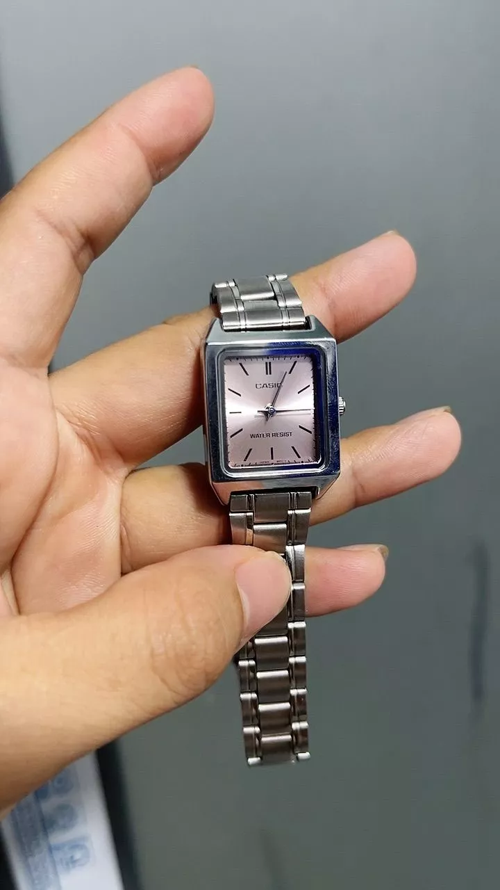 (Chính Hãng) Đồng Hồ Casio Nữ Vintage LTP-V007-4E Hồng Pastel Size 31x22mm - Bảo Hành 7 Năm