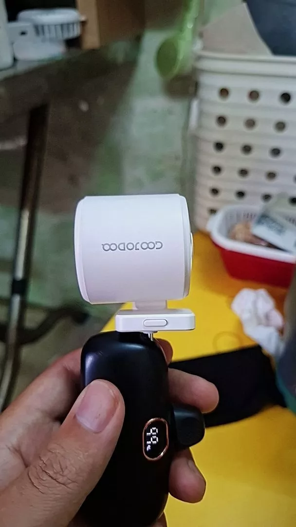 Quạt Mini Type-C GOOJODOQ Cắm Là Mát, Động Cơ 15573 RPM, Gió Mạnh 9.7 m/s,3 Cấp Độ,Xoay 180°,Nhẹ 43g