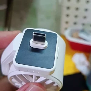 Quạt Mini Type-C GOOJODOQ Cắm Là Mát, Động Cơ 15573 RPM, Gió Mạnh 9.7 m/s,3 Cấp Độ,Xoay 180°,Nhẹ 43g