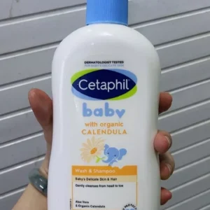 Sữa tắm gội dưỡng ẩm CETAPHIL BABY W&SHAMPOO CALENDULA 400ml dịu lành cho bé hoa cúc hữu cơ
