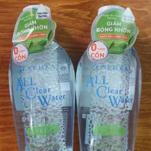 Bộ 02 Nước tẩy trang Micellar Giảm Bóng Nhờn Senka All Clear Water Fresh 230ml/chai