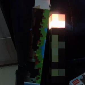 [Sẵn HCM] Đèn Minecraft đuốc treo tường & cầm tay sạc pin, đèn ngủ, đèn decor phòng - Ngơ’store