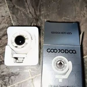 Quạt Mini Type-C GOOJODOQ Cắm Là Mát, Động Cơ 15573 RPM, Gió Mạnh 9.7 m/s,3 Cấp Độ,Xoay 180°,Nhẹ 43g