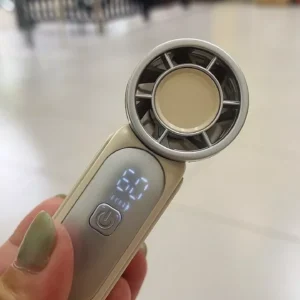 Quạt Mini Cầm Tay Turbo – Nhỏ Gọn, 5 Cấp Gió, Pin 1800mAh, Siêu Mát