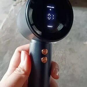 Quạt Cầm Tay Mini Sạc Pin, Cấp Độ Gió Mạnh Dung Lượng Pin 5000mAh Màn Hình Led Hiển Thị