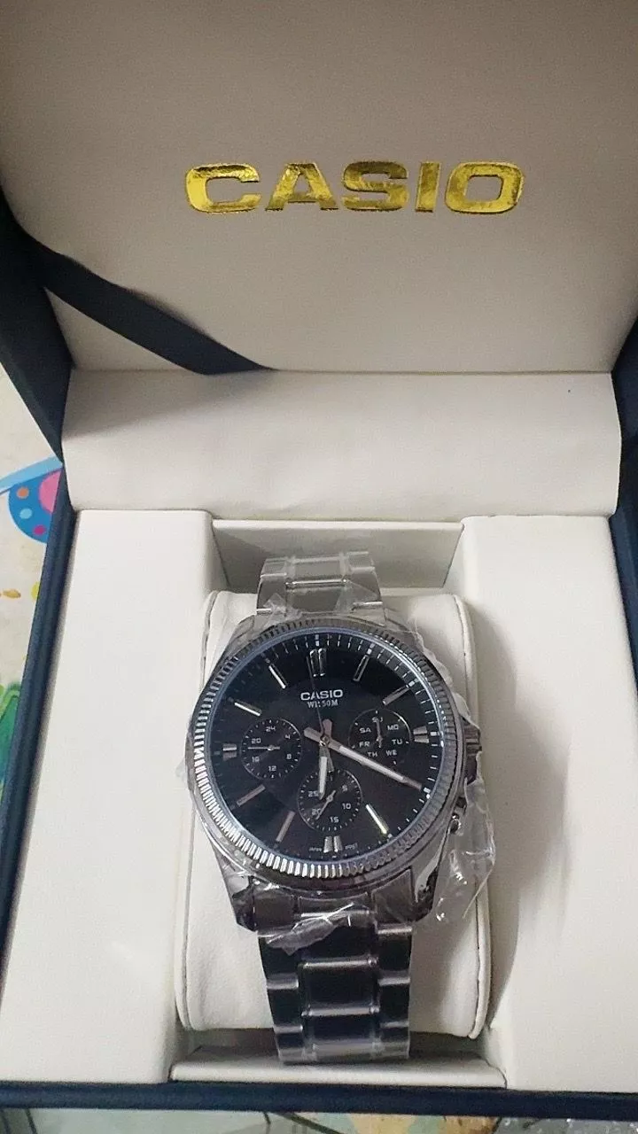 (Chính Hãng) Đồng Hồ Casio Nam MTP-1375D-1A Size 42mm Mặt Đen - Bảo Hành 7 Năm