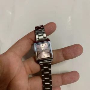 (Chính Hãng) Đồng Hồ Casio Nữ Vintage LTP-V007-4E Hồng Pastel Size 31x22mm - Bảo Hành 7 Năm
