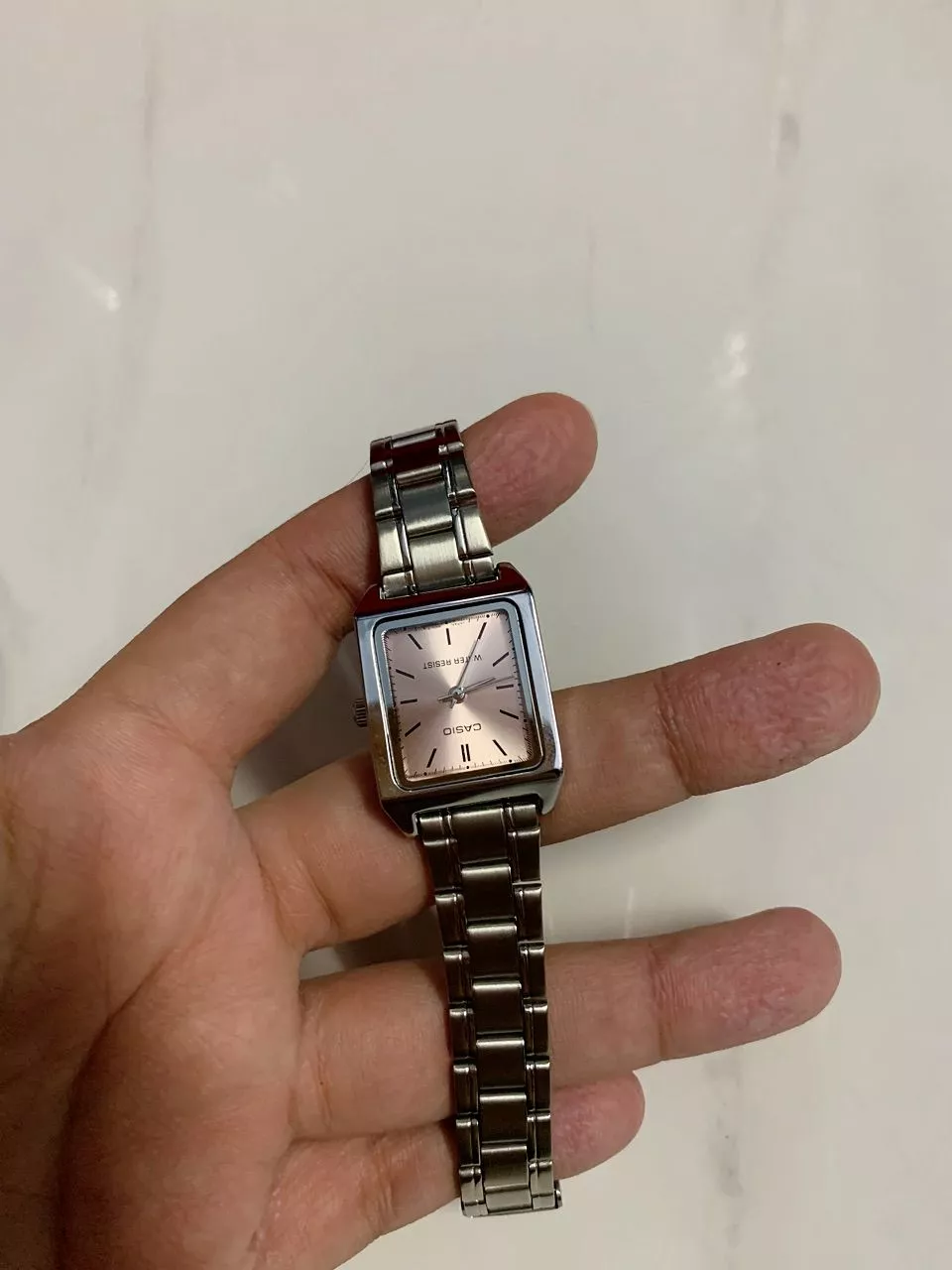 (Chính Hãng) Đồng Hồ Casio Nữ Vintage LTP-V007-4E Hồng Pastel Size 31x22mm - Bảo Hành 7 Năm