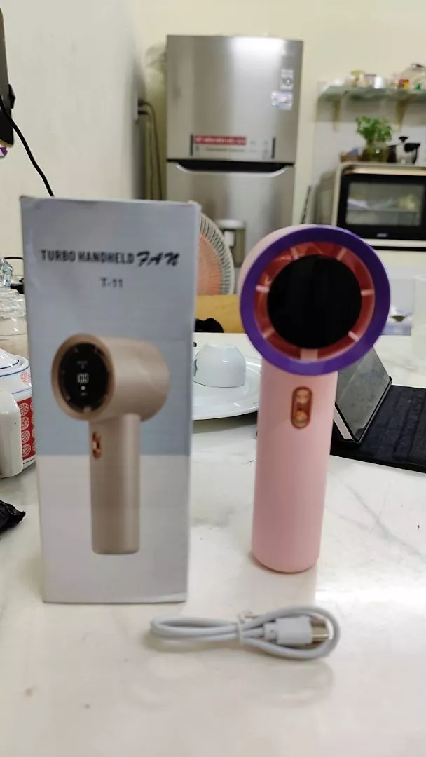 Quạt mini cầm tay 4000 mAh di động có thể sạc gió mạnh 199 tốc độ turbo phản lực