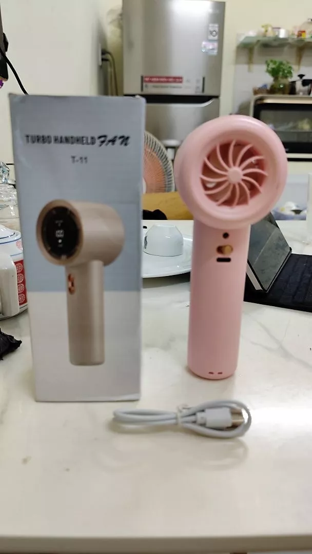 Quạt mini cầm tay 4000 mAh di động có thể sạc gió mạnh 199 tốc độ turbo phản lực