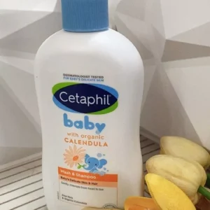 Sữa tắm gội cho bé Cetaphil Baby Wash & Shampoo 2 In 1 with Organic Calendula 400ml dịu lành cho da nhạy cảm