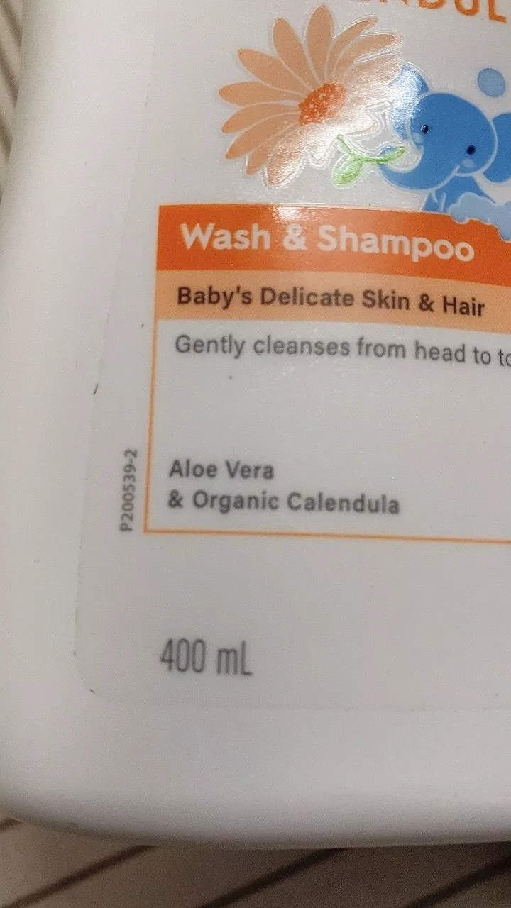 Sữa tắm gội cho bé Cetaphil Baby Wash & Shampoo 2 In 1 with Organic Calendula 400ml dịu lành cho da nhạy cảm