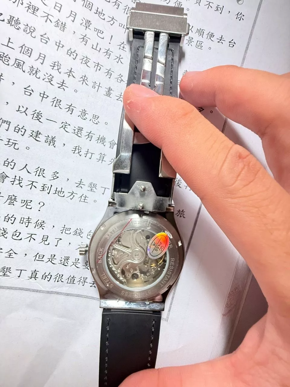 Đồng Hồ Nam Varseti Chạy Máy Cơ, Bản Lộ Cơ Thông Lòng Cao Cấp Viền Benzel Đính Đá Sang Trọng