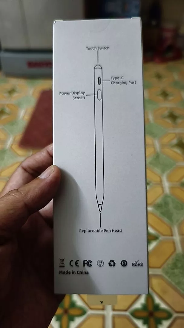 Bút cảm ứng GOOJODOQ có màn hình hiển thị mức pin, chức năng chống chạm nhầm và nghiêng, phù hợp với Xiaomi, Huawei, IPAD 2018-2025 và điện thoại di động