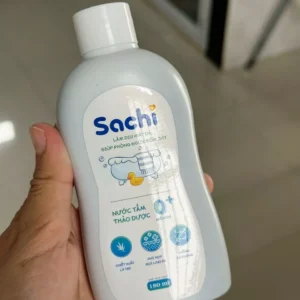 Nước Tắm Thảo Dược Cho Bé Sachi 180ml Hỗ Trợ Làm Dịu Mát Da Giúp Phòng Ngừa Rôm Sảy