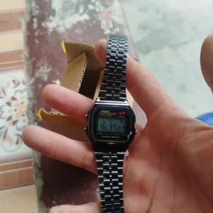 Đồng hồ nam, nữ A159 Unisex-SKM dây thép kiểu dáng thể thao cho tuổi teen, có báo thức và hẹn giờ